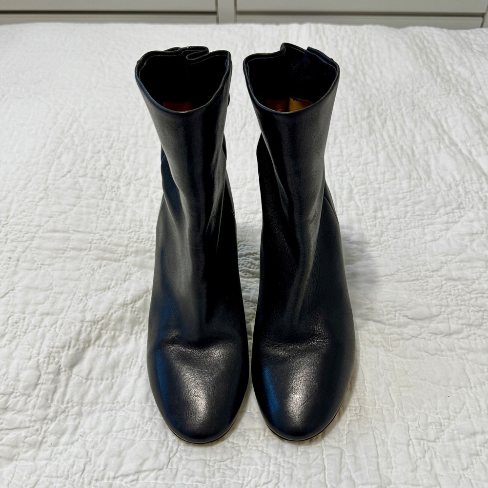 Isabel Marant Lystal Black Leather Ankle boots, size 9 - Picture 9 of 10